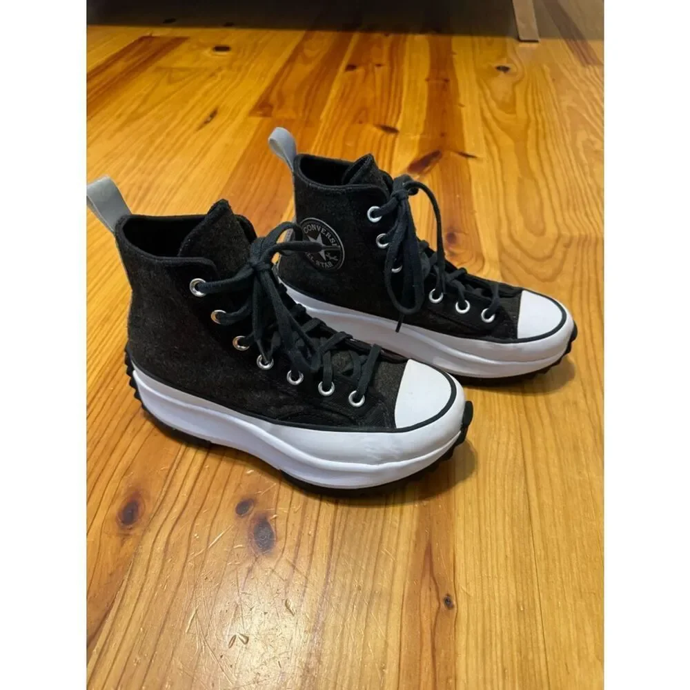 🔥 Converse Chuck Taylor All Star Run Star Hike High Black Ice SIZE M 5 W 6.5